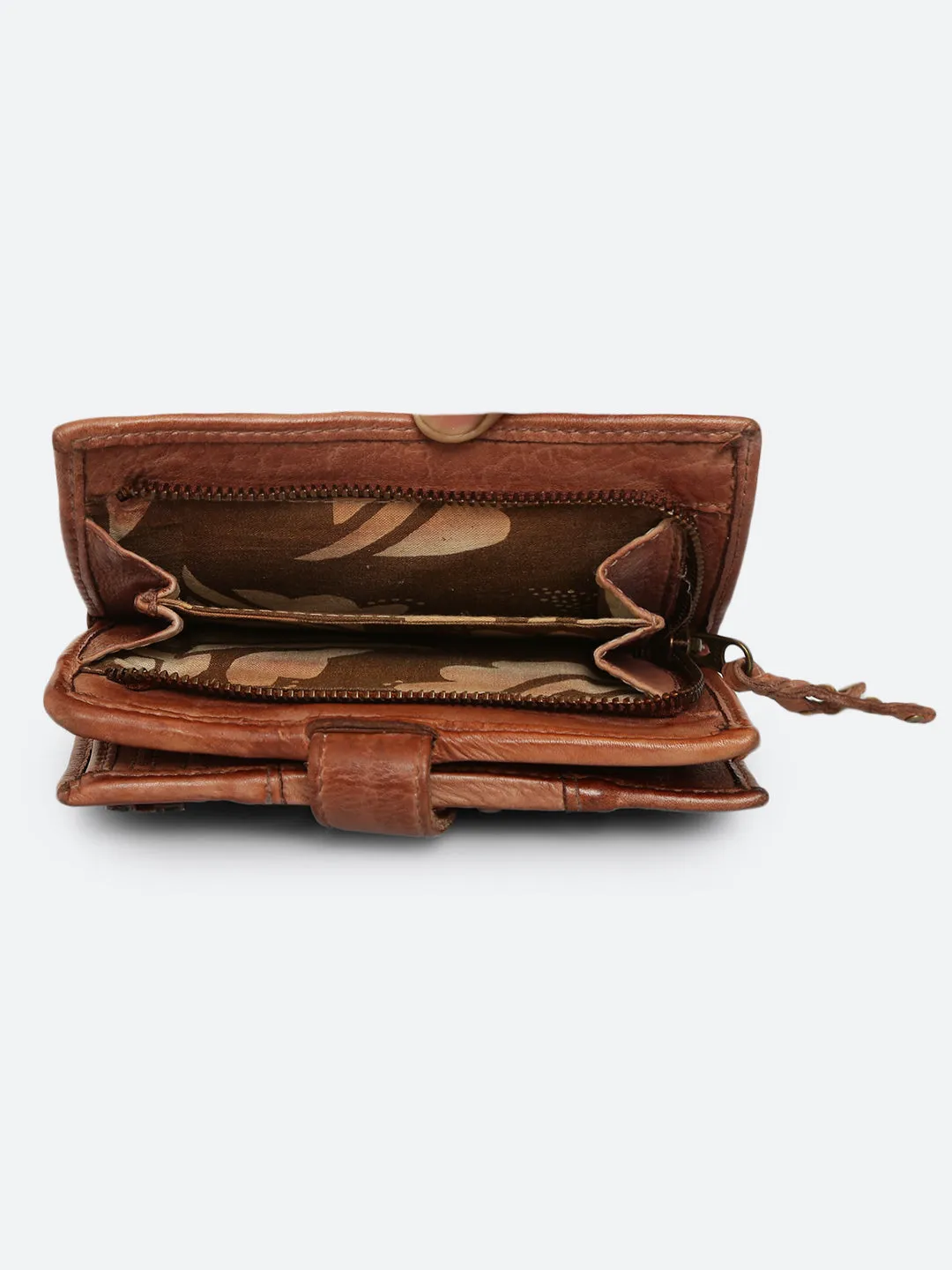 Volga: Black Ripple Effect Small Wallet