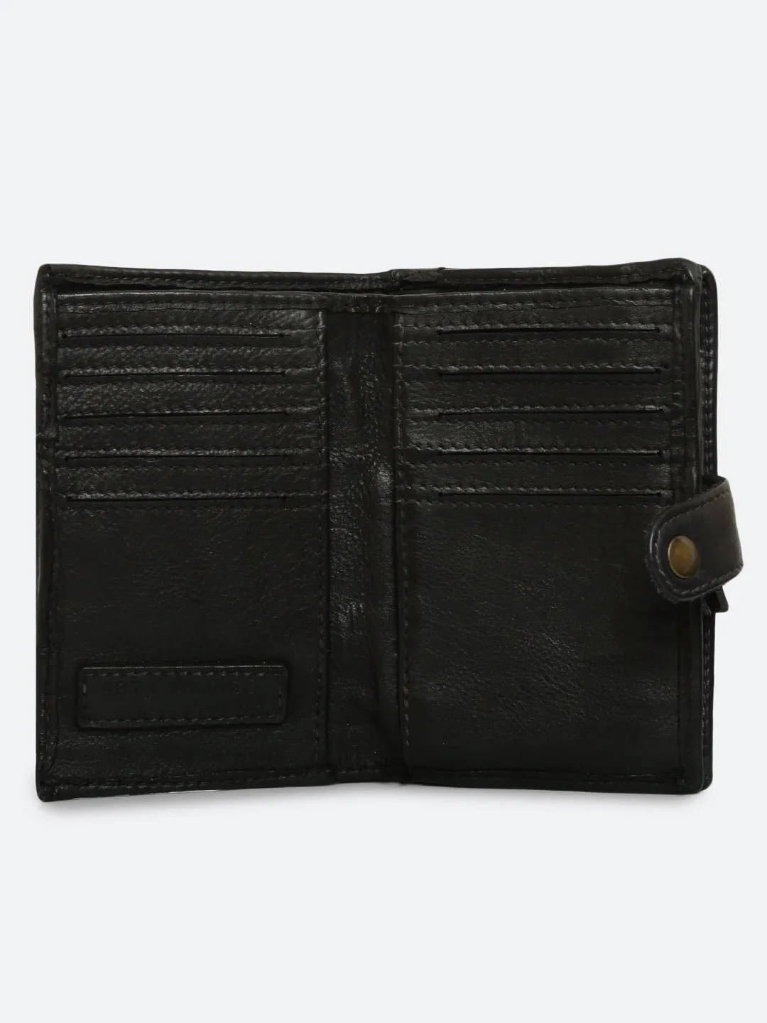 Volga: Black Ripple Effect Small Wallet