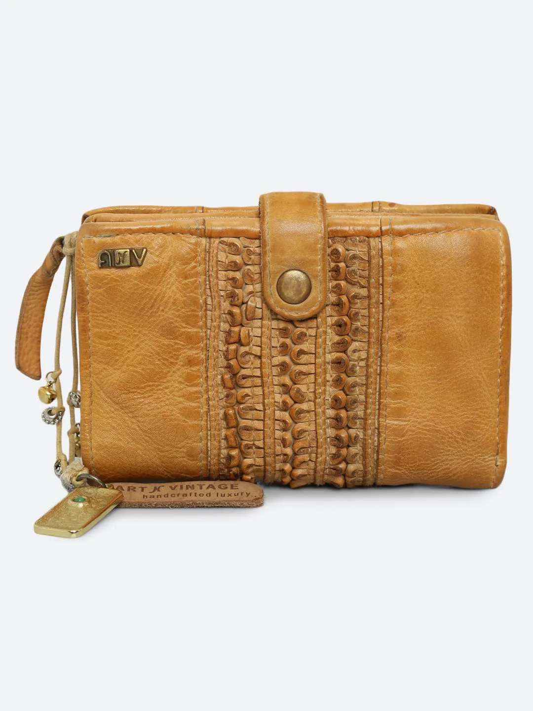 Volga: Black Ripple Effect Small Wallet
