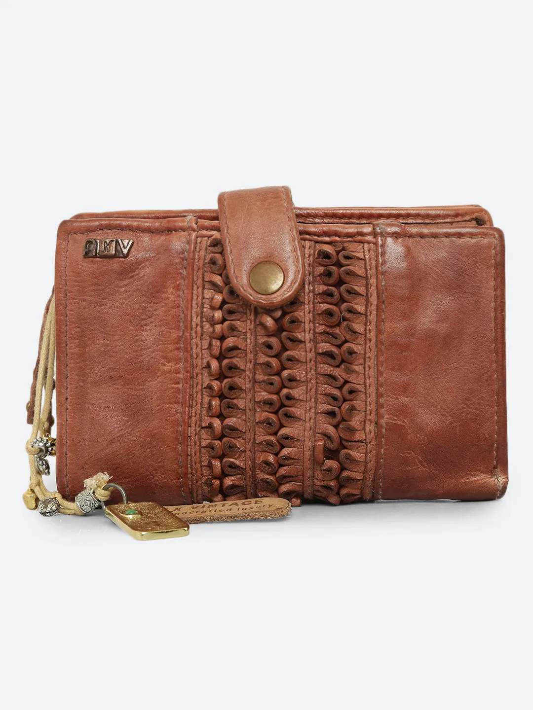 Volga: Black Ripple Effect Small Wallet