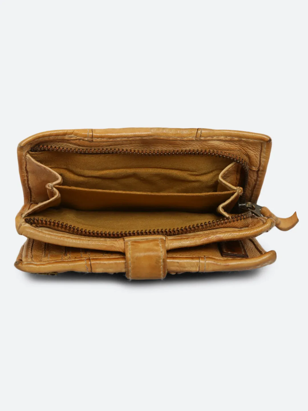 Volga: Black Ripple Effect Small Wallet