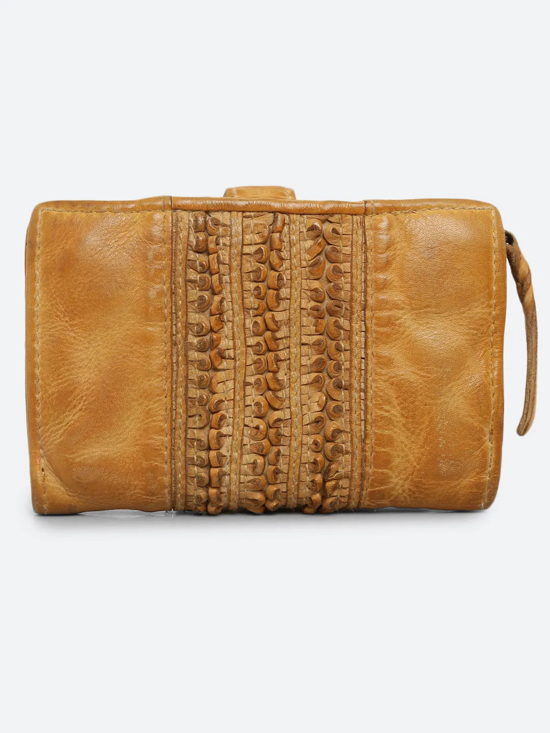 Volga: Black Ripple Effect Small Wallet