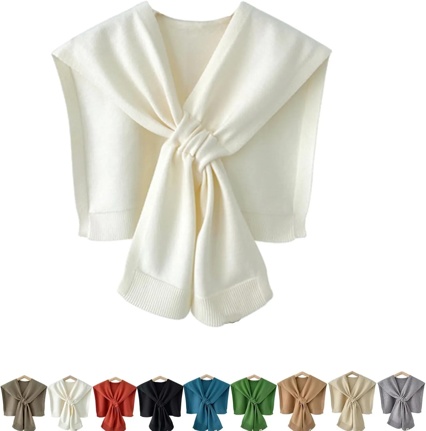 Women's Fashion Sweater Knitted Shawl Knitted Knotted, Crochet Poncho Shawls Sweaters, Elegant Wraps Soft Cape
