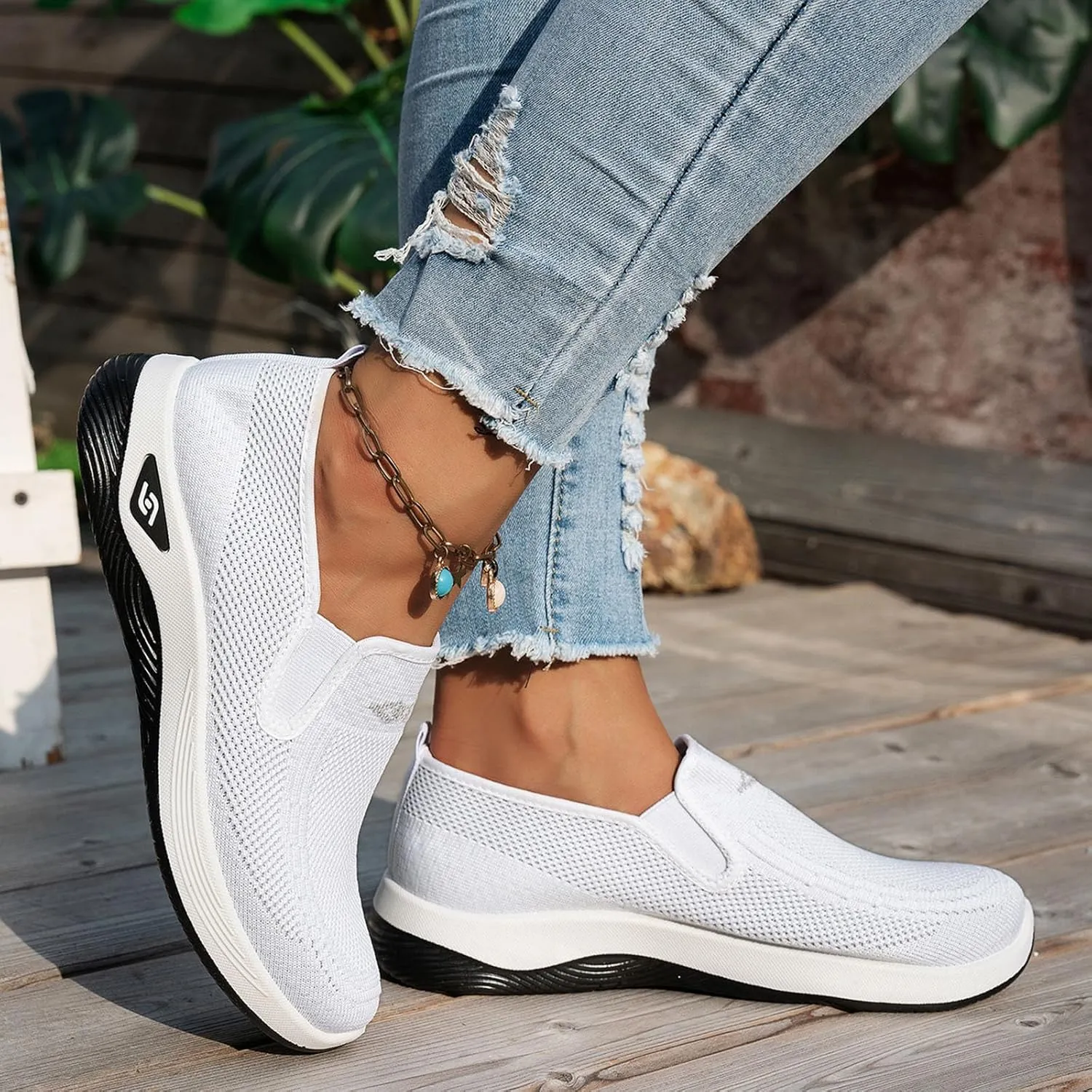 Women's Sandals Soft Arch Support Sandals Woven Orthopedic Breathable Sandals Outdoor Anti-Skid Sports Shoes