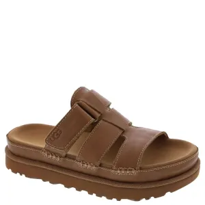 Women's Shoes UGG GOLDENSTAR SLIDE Leather Sandals 1154652 TAN