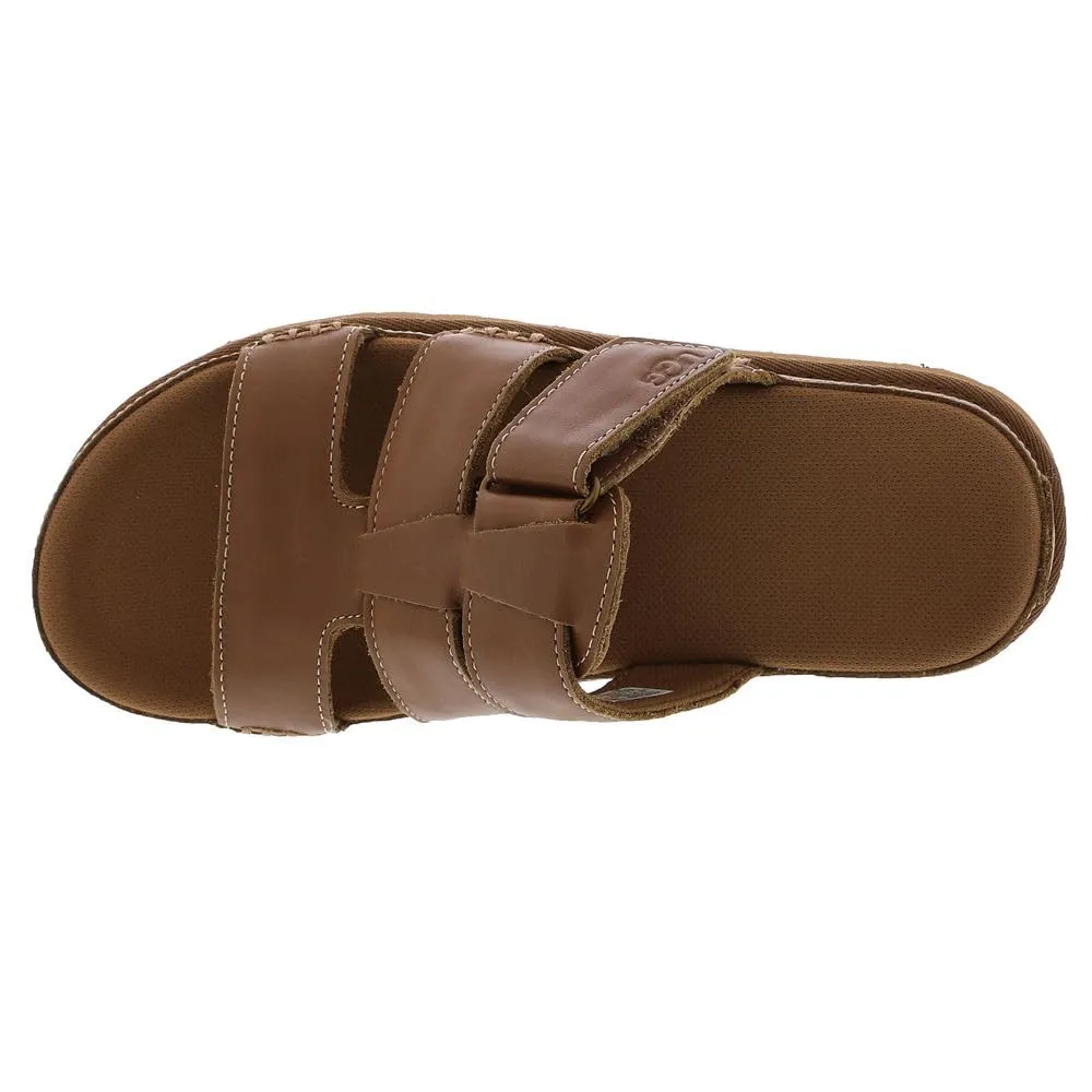 Women's Shoes UGG GOLDENSTAR SLIDE Leather Sandals 1154652 TAN