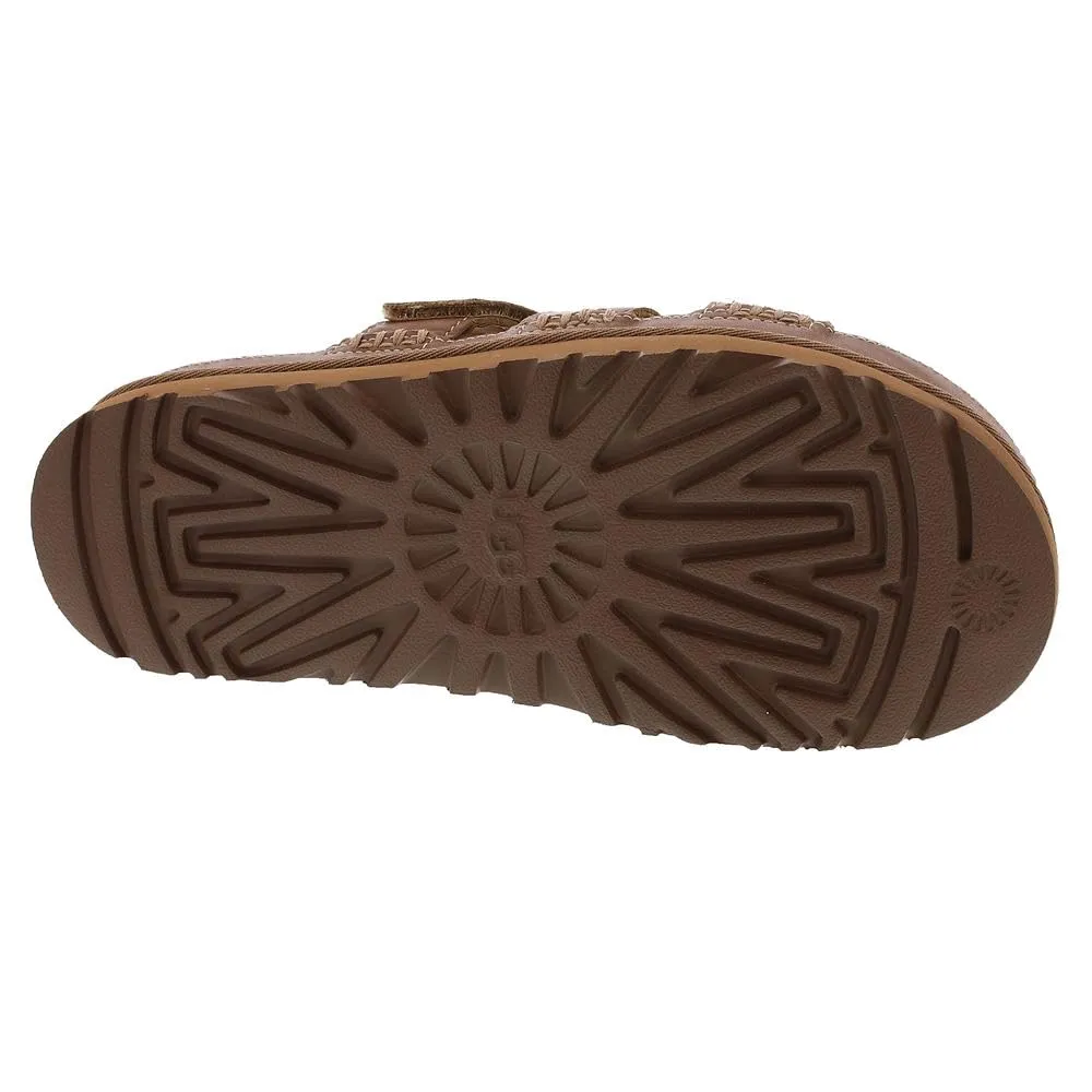 Women's Shoes UGG GOLDENSTAR SLIDE Leather Sandals 1154652 TAN