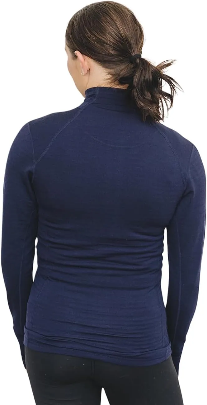Woolino Merino Wool Fleece Jacket for Women - Year Round Fleece Jacket Full Zip - Zippered Pockets Lightweight Fleece Jacket