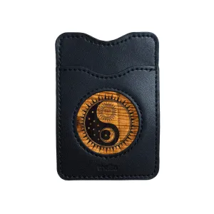 Yin Yang Night & Day Engraving | Leather Phone Wallet